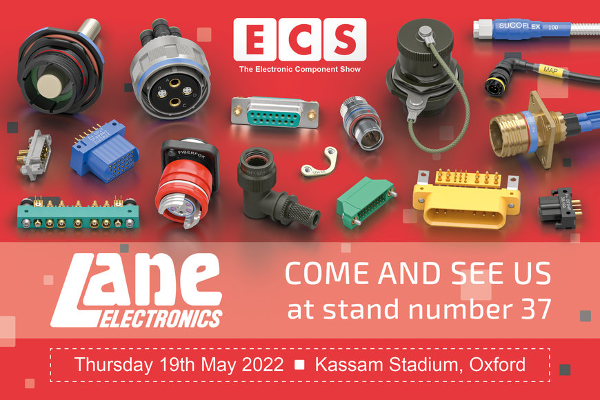 Lane Electronics showcasing its wide range of high reliability connectors at ECS